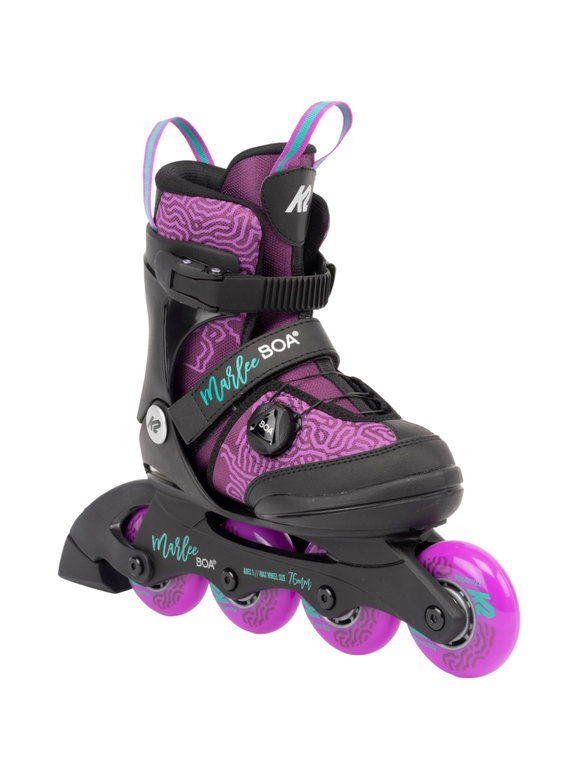 K2 Inline Skates Marlee BOA (Rollen: 72mm/80A, Kugellager: ABEC: 3) violett Mädchen